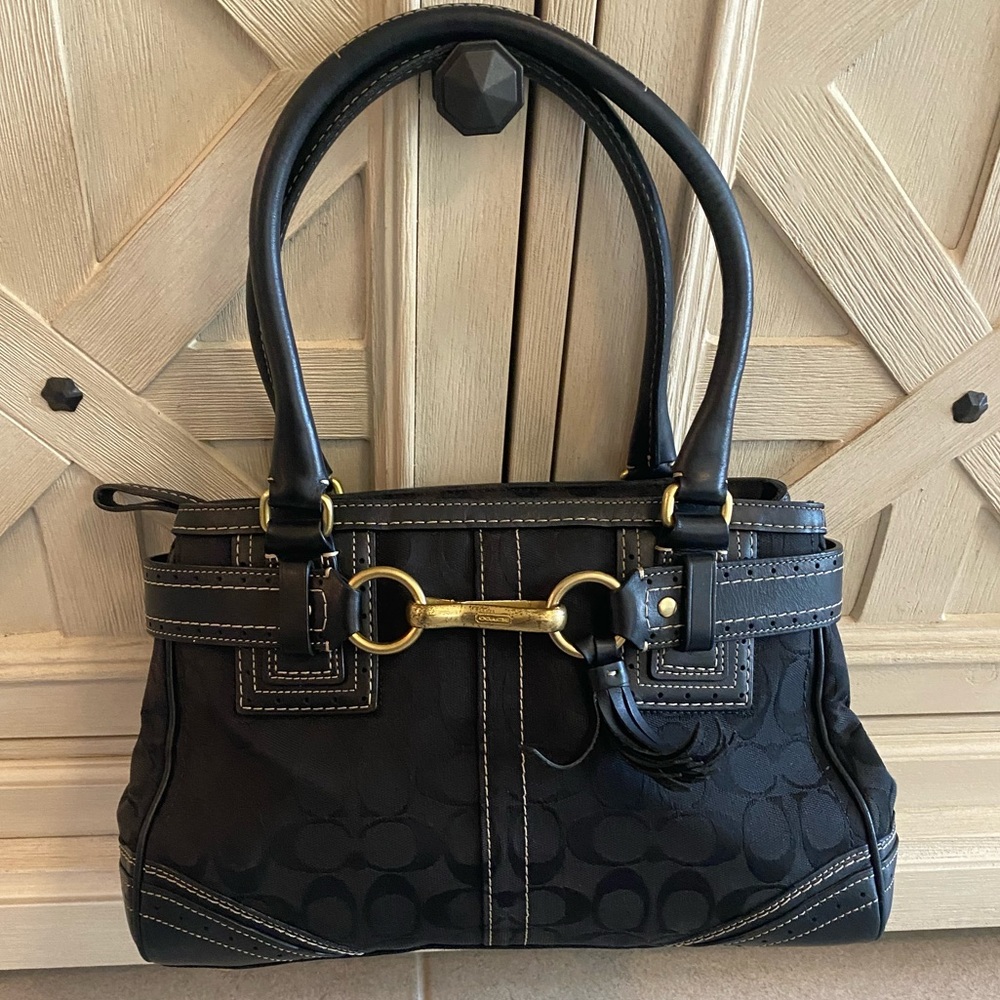 Classic Black Coach Purse